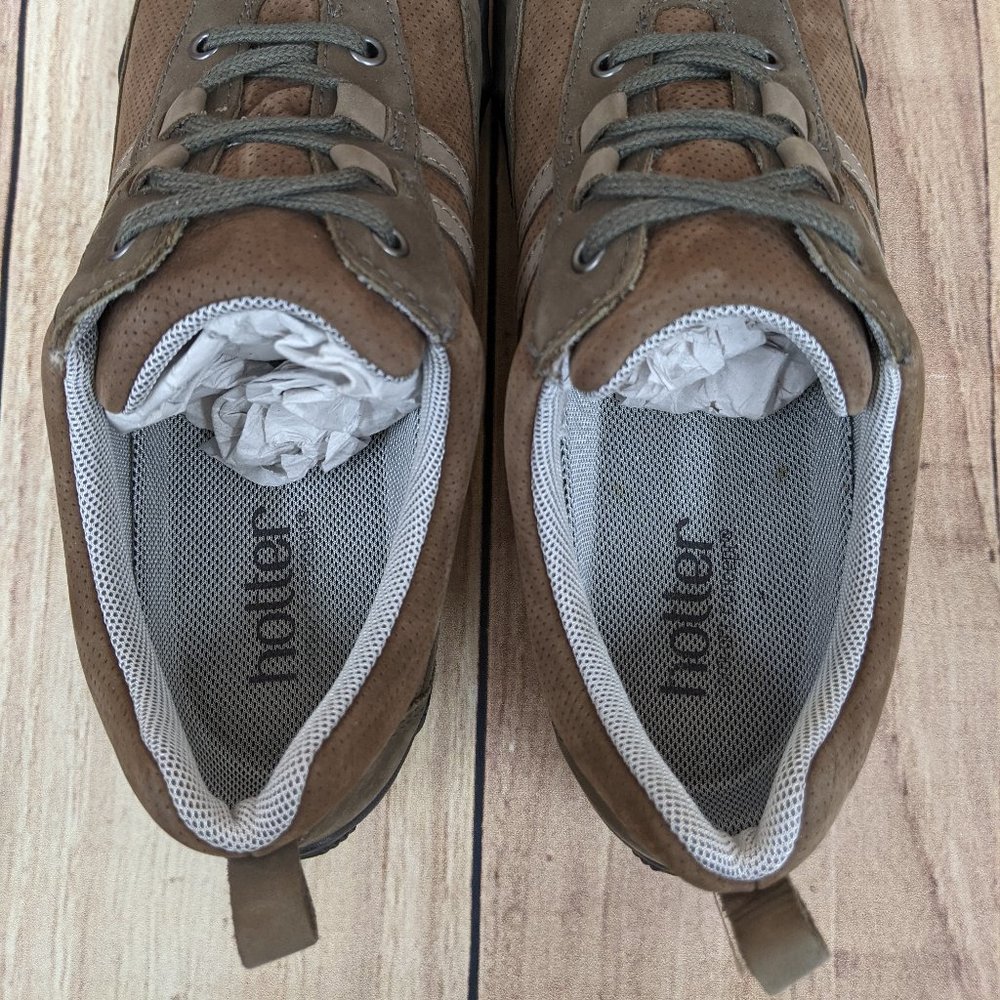 HOTTER Leanne Shoes Comfort Athletic Walking Leather Brown Sz 7.5 - Picture 5 of 10